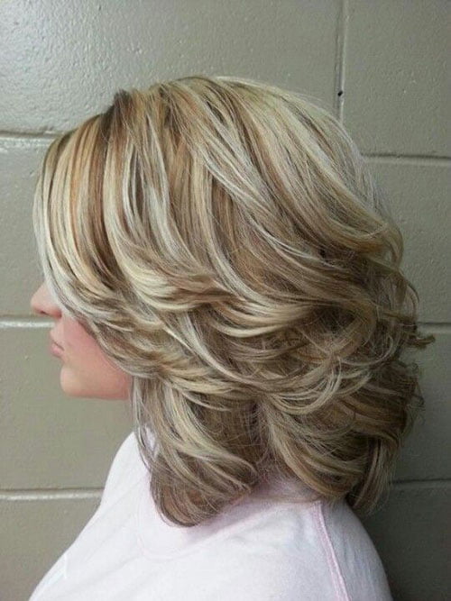 Blonde Layered Short Cuts