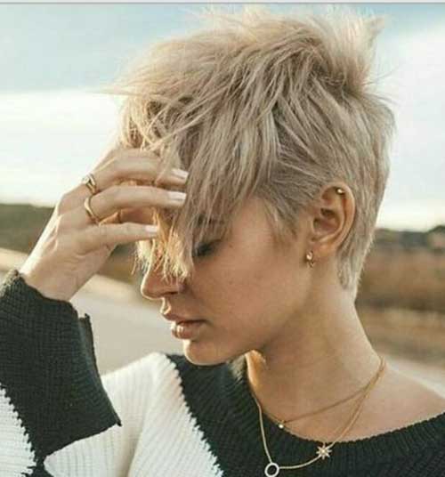 Blonde Long Pixie Hairstyles