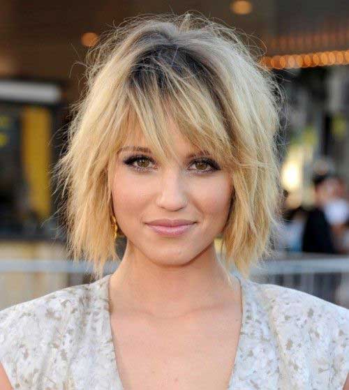 Cute Short Hairstyles for Round Faces