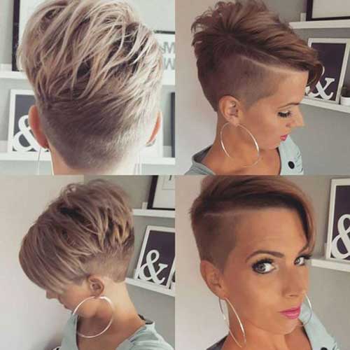 Shaved Long Pixie Hairstyles