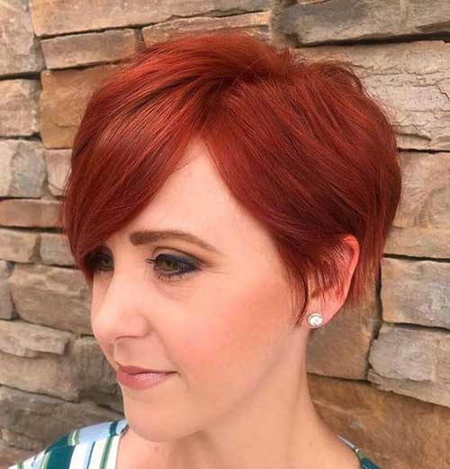 Red Long Pixie Hairstyles