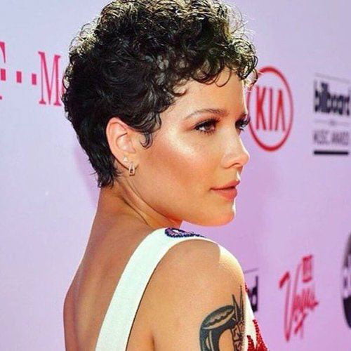 Celebrity Short Naturally Curly Hairstyles