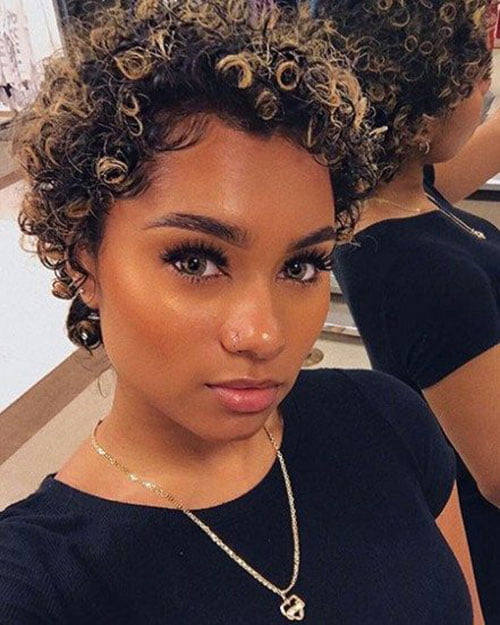 African American Short Naturally Curly Hairstyles