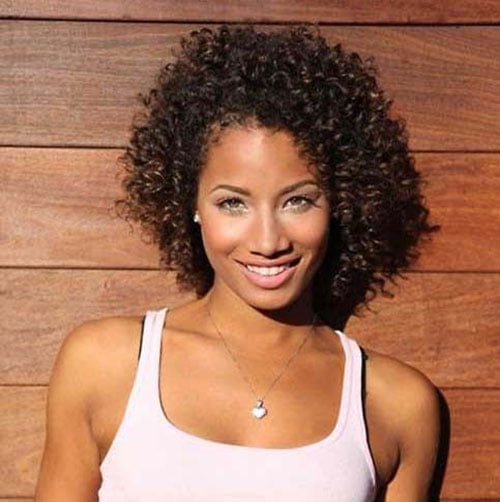 Short Naturally Curly Summer Hairstyles