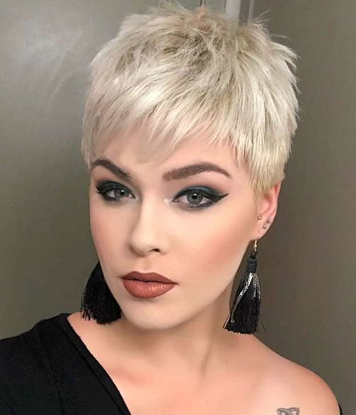 Short Pixie Hairstyles for Round Faces