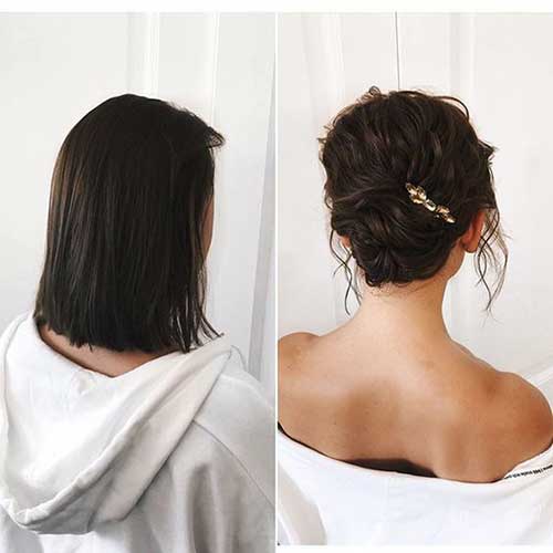 Trendy Short Bridal Hairdos