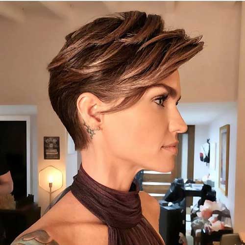 Ruby Rose Short Pixie Hairstyles