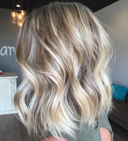 Wavy Short Platinum Blonde Haircuts