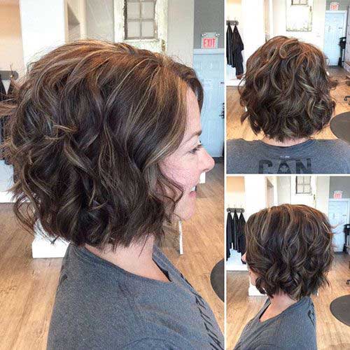 Short Hairstyles for Women with Curly Hair-15