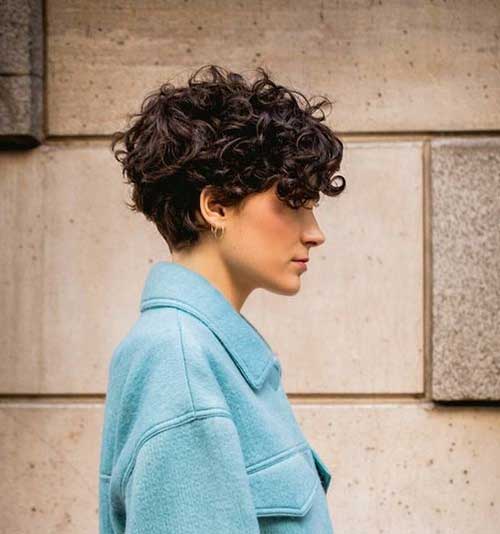 Short Hairstyles for Women with Curly Hair-17