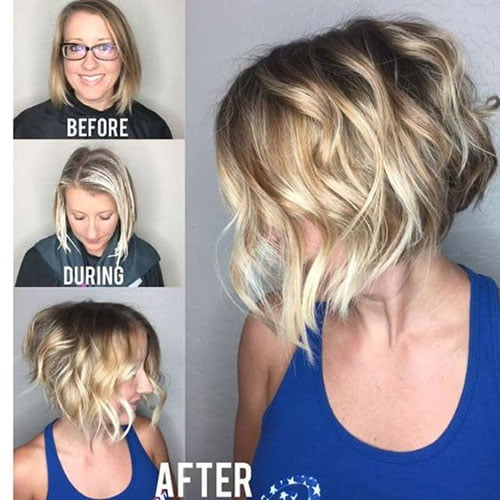 Curly Inverted Bob Hairstyles