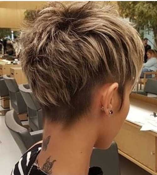 Blonde Wavy Pixie Haircuts