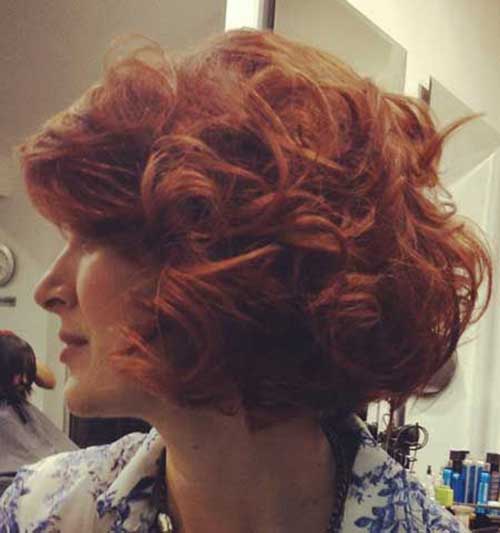 Red Bob Hairstyles for Curly Hair