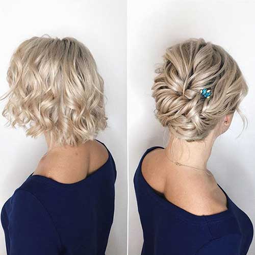 Short Bridal Updo Hairstyles