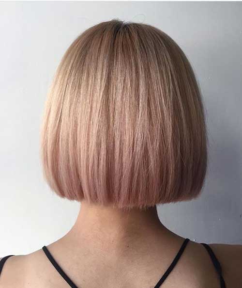 Pink Straight Bob Hairstyles