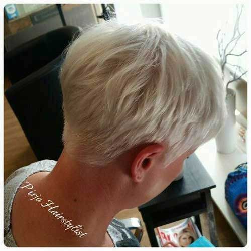 Back View of Very Short Hairstyles for Older Ladies-10