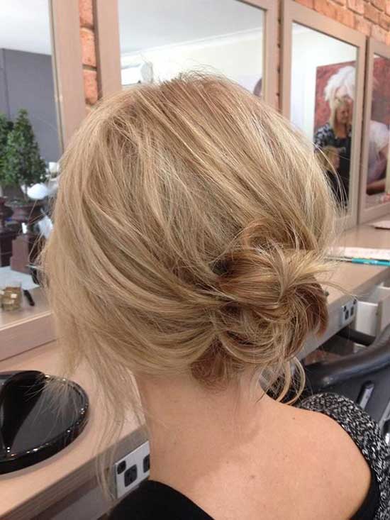 Bridal Short Bun Hairstyles