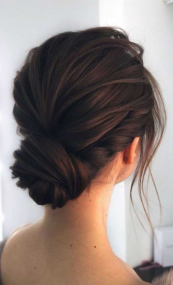 Short Bun Wedding Hairstyles