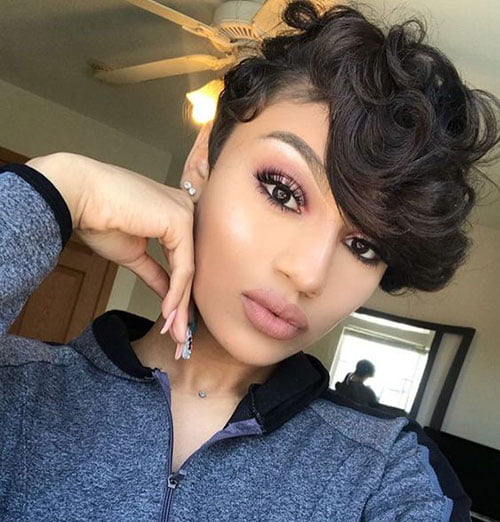 Natural Hairstyles with Bangs for Short Hair African American