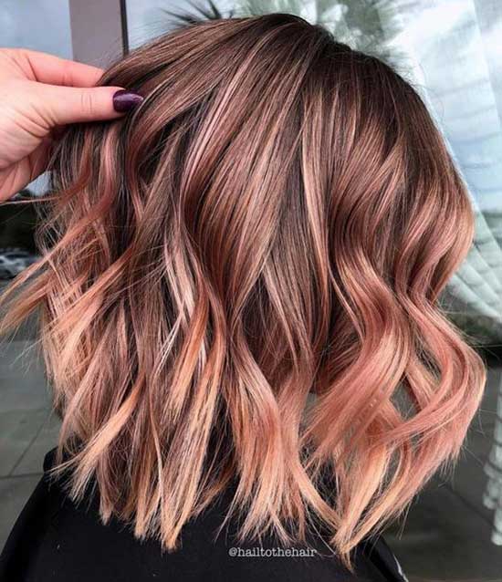 Short Balayage Hairstyles for Fall