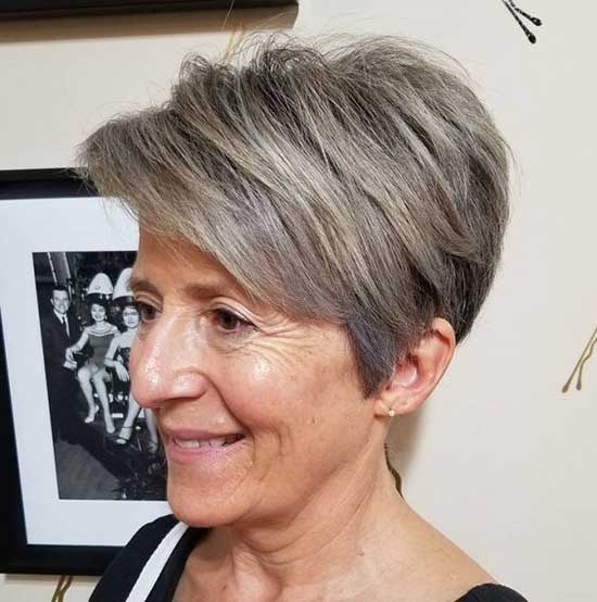 Short Brown Styles for Women Over 60-10