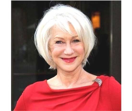 Helen Mirren Short Styles for Women Over 60-20